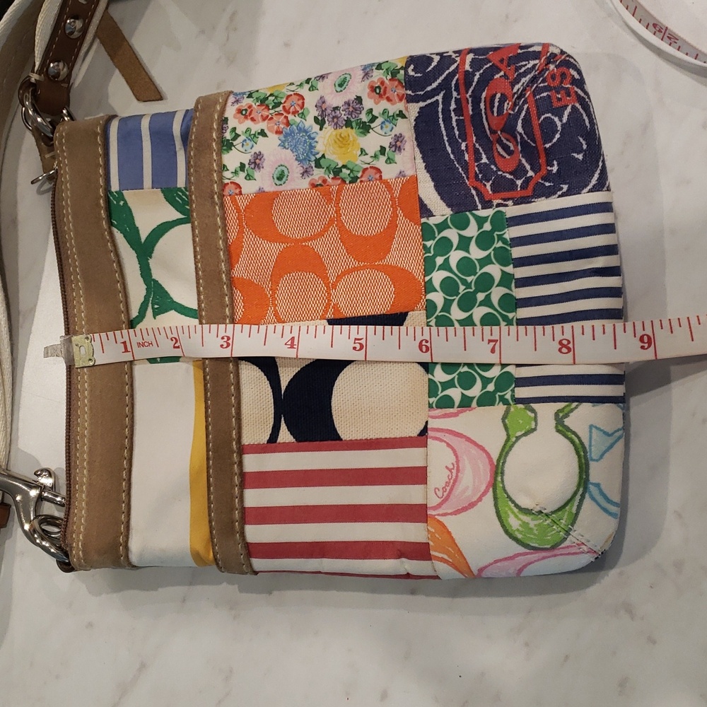 Coach Vintage Colorful Patchwork Shoes And Crossbody Bag 8.5 Shoes Small Bag - Picture 15 of 16